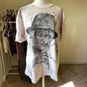 A Nightmare On Elm Street Freddy Krueger “A Dream A Nightmare” Grey Black Tee